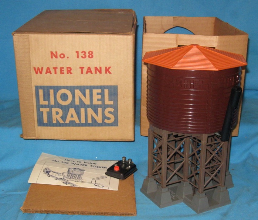 Lionel 138-22R Water Tower Red Roof 