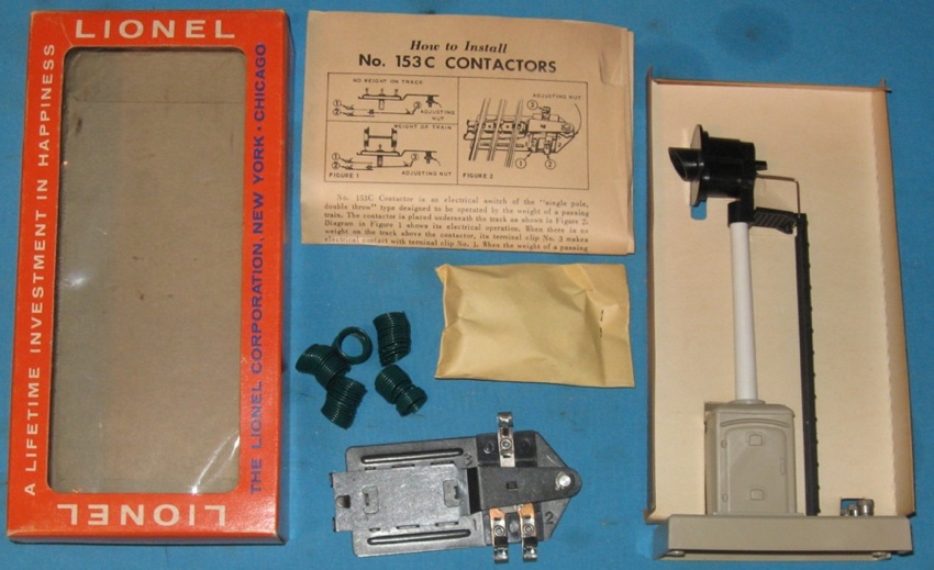 Lionel NY 153C Automatic Contactor Track Trip Switch for Semaphore & Block Light 