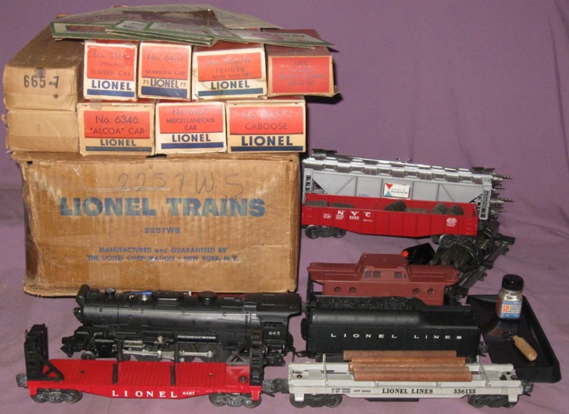 1956 lionel train set value