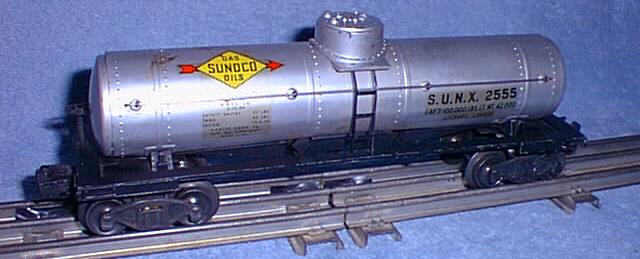 Set Of Lionel Post-war 6555 Sunoco O Gauge Tank Car PRE-TRIMMED Waterslide Decal 