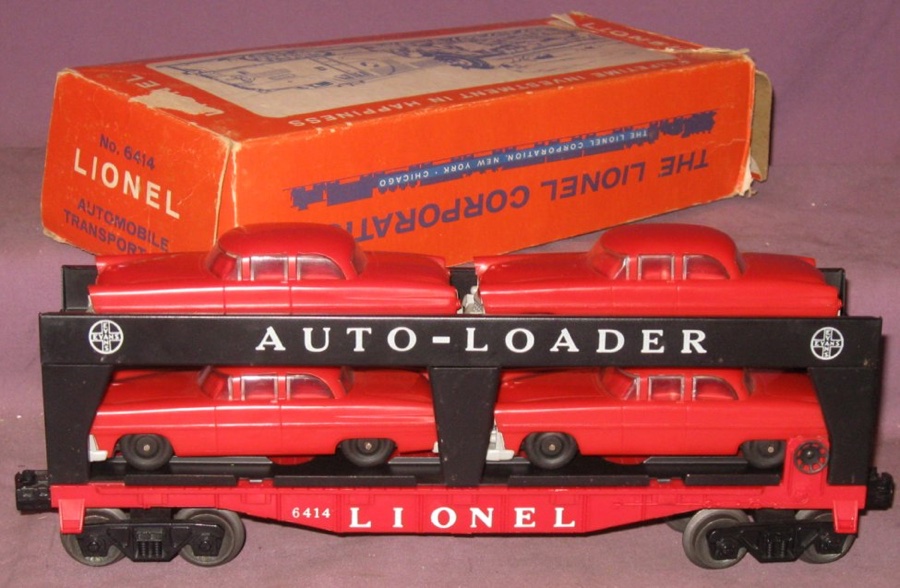 Lionel 6414-1R Repro Red Automobile w/ Chrome Bumpers 