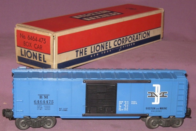 Lionel Licensed 6464-475 B&M Box Car Window Box 