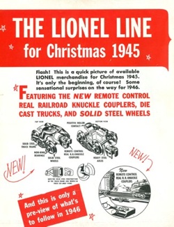 1945 lionel train set