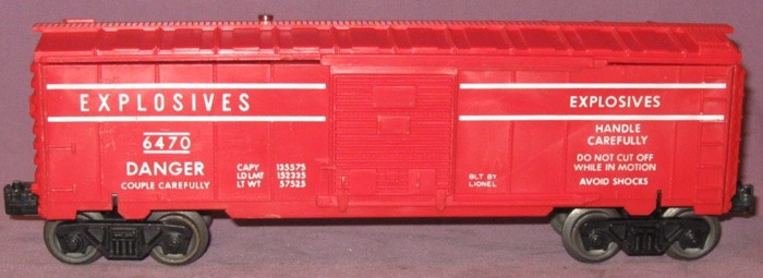 6470 Exploding Box Car - Lionel Trains Library