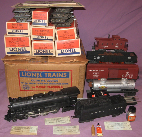 2201WS Four Car Steam Freight Set (1953 & 1954) - Lionel