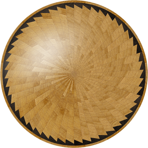 Kiln Dried American White Oak and African Wenge custom hand made round table.