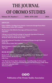 THE JOURNAL OF OROMO STUDIES, Volume 29, Number 1