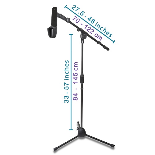 ECS-PSFABA Floor Adjustable Boom Arm Microphone Stand For Philips  SpeechMike Air SpeechMike Touch & SpeechMike Premium