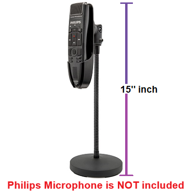 ECS-PSGN Microphone Gooseneck Stand For Philips SpeechMike Air SpeechMike  Touch & SpeechMike Premium