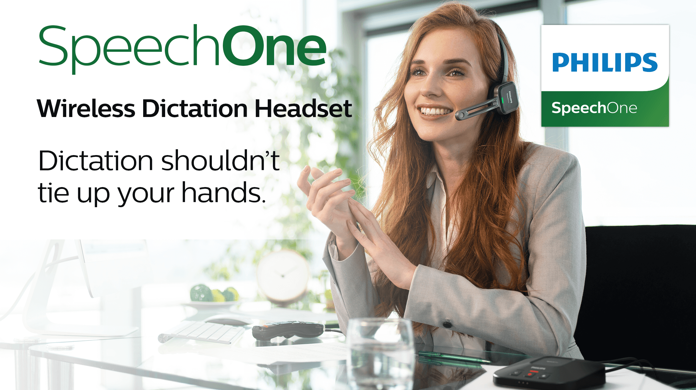 SpeechOne - Wireless Dictation Headset