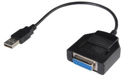 ECS USB to 15 Pin Joystick Gameport Converter Adaptor Cable - New