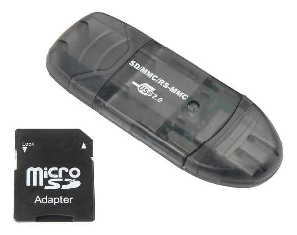 ECS SD-MMC-RS-MMC Memory Card Reader -New