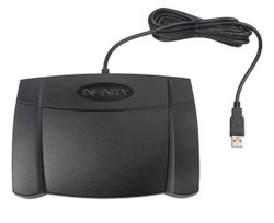 IN-USB-2 Infinity USB Foot Pedal for Computer Transcription