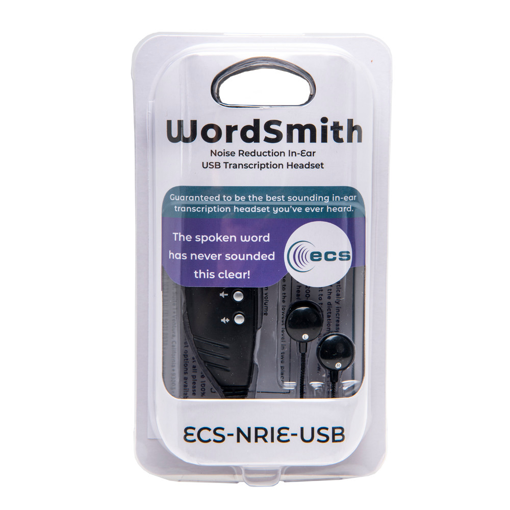 ecs wordsmith transcription headset