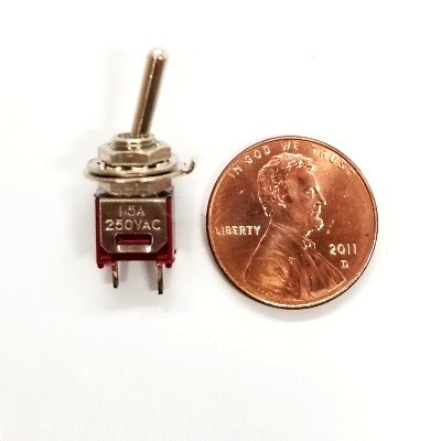 Radio Shack Spst Micro Mini Toggle Switch 5 Pieces