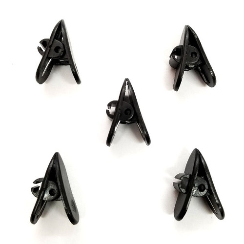 Clips for Earphone Wire, Headphone Mount Cable Clothing Clip, 5 Pcs Black Clips for Most Headset