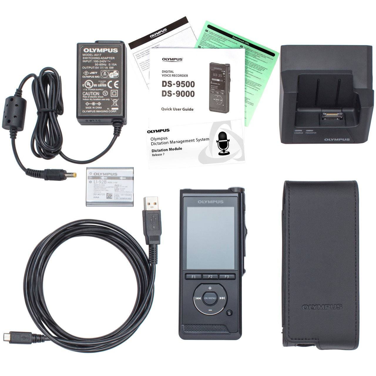 Olympus Ds 9500 Digital Dictation Portable Voice Recorder