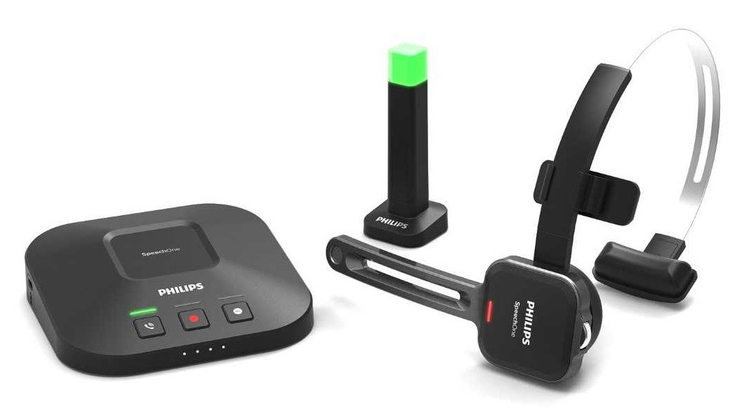 wireless dictation headset