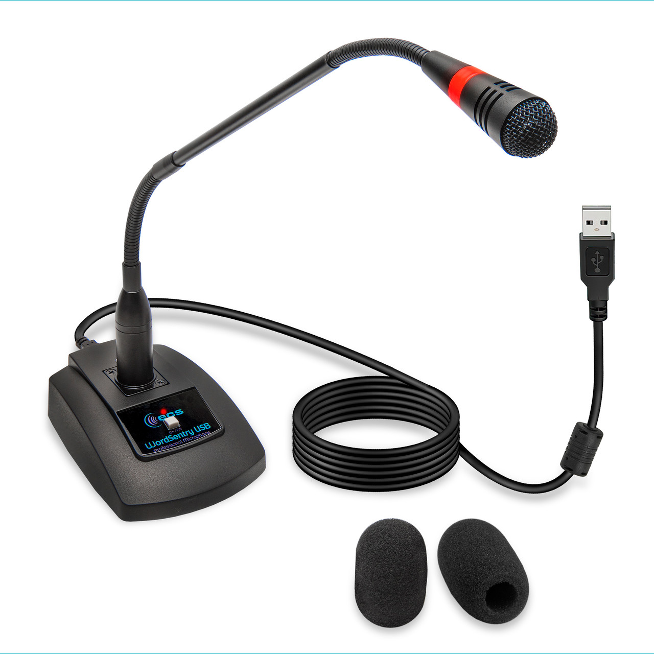 USB Computer Microphone, Unidirectional Condenser Desktop/Laptop 