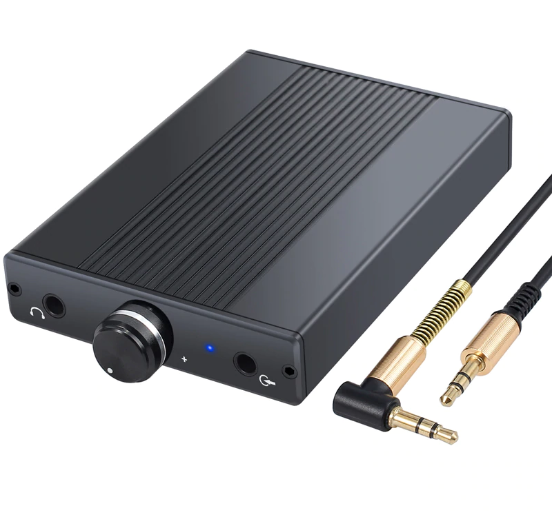 Mini Headphone Amplifier Portable Rechargeable Headset Earphone Headphone Audio Amplifier for PC