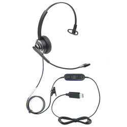 Professional WordCommander Voice To Text USB Voice Recognition Headset With Noise  Cancelling Boom Microphone