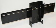 24" WALL HANGING BRACKET SYSTEM FOR 6" TF GRAVITY BINS, BLACK, WALL MOUNT