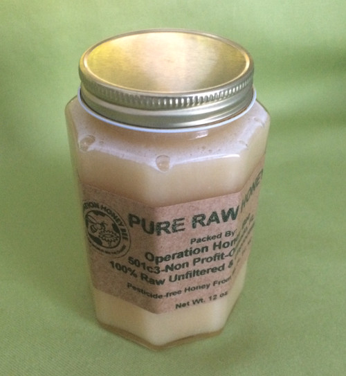 12 oz pure raw honey