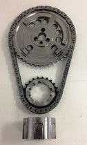LS Billet Timing Set - Single Row, 4x, 9 Key-way Adjustable, With Ultra-Strong Chain