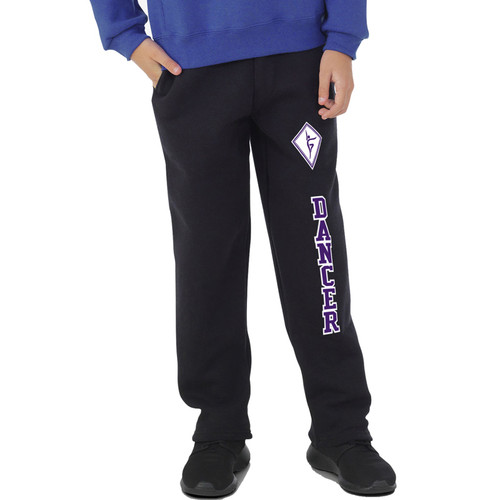 SCD Russell Youth Dri Power Open Bottom Pant with Pockets - Black (SCD-044-BK)