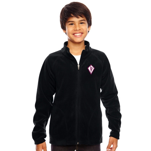 SCD Team 365 Youth Campus Microfleece Jacket - Black