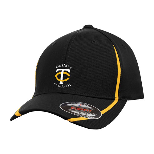 TCO ATC By Flexifit Performance Colour Block Cap - Black (TCO-051-BK)