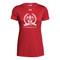AJX Under Armour Women's Short Sleeve Locker 2.0 Tee 70th anniversary logo- Red (AJX-025-RE)