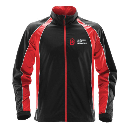 OPN Stormtech Men's Warrior Training Jacket - Black/Bright Red/White (OPN-108-BK)