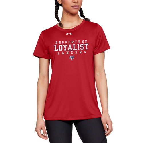 LCL Under Armour Women’s Locker Tee - Red (LCL-202-RE)