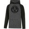 WPH ATC Youth Dynamic Heather Fleece Two Tone Hooded Sweatshirt - Black (WPH-305-BK)