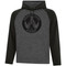 WPH ATC Adult Dynamic Heather Fleece Two Tone Hooded Sweatshirt - Black (WPH-005-BK)