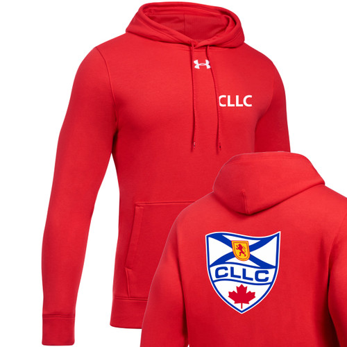 CLL Under Armour Men's Hustle Fleece Hoodie - Red (CLL-103-RE)