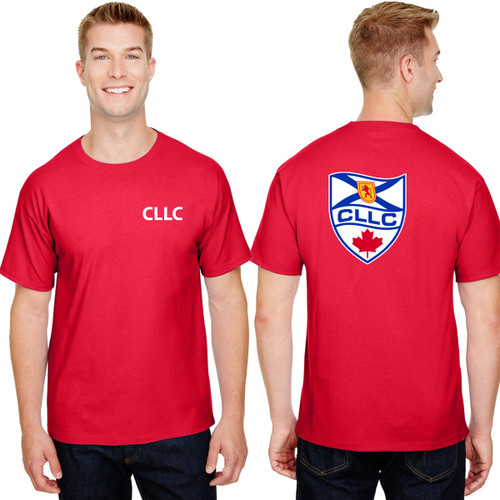 CLL Champion Adult Ringspun Cotton T-Shirt - Red (CLL-004-RE)
