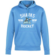 Scarborough Sharks Biz Collection Men's Hype Pull on Hoody - Cyan (SSH-105-CY)