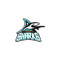 Scarborough Sharks Helmet Decals - Logo (SSH-055-BK.PT-100-4)