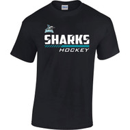 Scarborough Sharks Gildan Men's Heavy Cotton T-Shirt - Black (SSH-108-BK)
