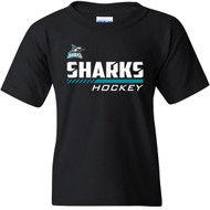 Scarborough Sharks Gildan Youth Heavy Cotton T-Shirt - Black (SSH-308-BK)