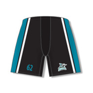 Scarborough Sharks Custom Sublimated Youth Hockey Pant Shell Covers - Black/Teal/White (SSH-314-BK.AK-ZH901Y)