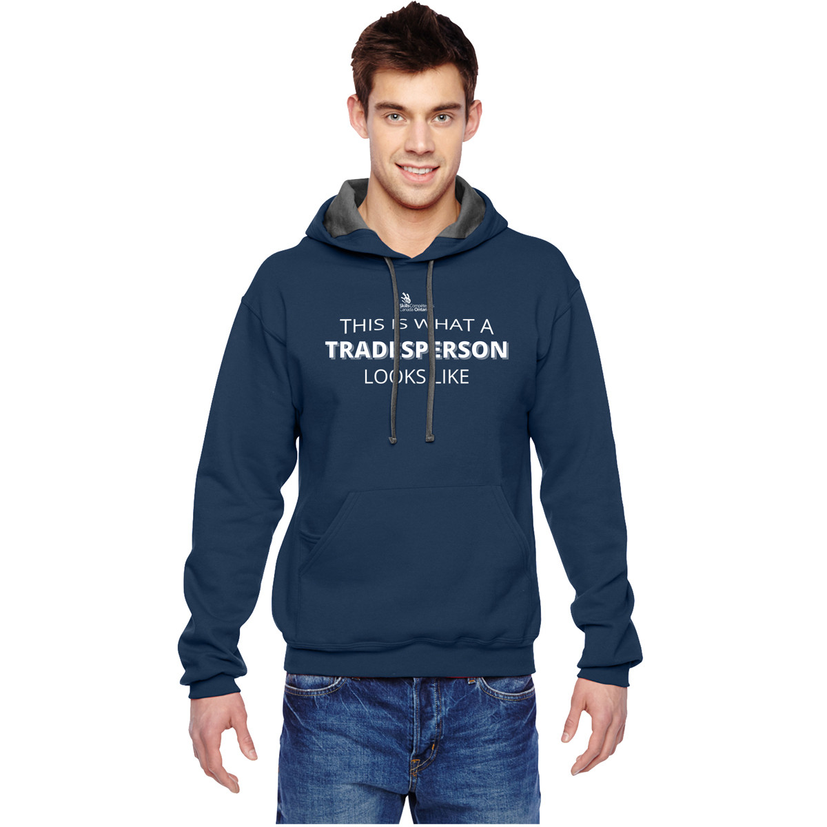 SON Fruit of the Loom Adult SofSpun Hooded Sweatshirt - Navy