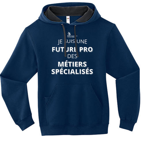 SON Fruit of the Loom Adult SofSpun Hoodie with Future Pro des MÉTIERS SPÉCIALISÉS” - Navy (French Version) (SON-006-NY)
