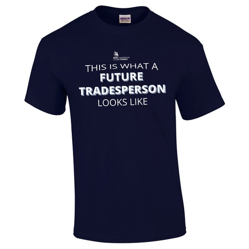 SON Gildan Adult Ultra Cotton T-Shirt with “Future Tradeperson“ Logo - Navy (SON-010-NY)