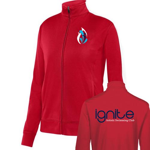 IGN Augusta Sportwear Women's Medalist Jacket 2.0 - Red/White (IGN-201-RE)