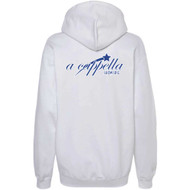 ACP Adult Midweight Hooded Sweatshirt - White Design -1 (ACP-007-BK)