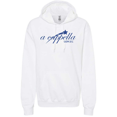 ACP Adult Midweight Hooded Sweatshirt - White Design -2 (ACP-009-WH)