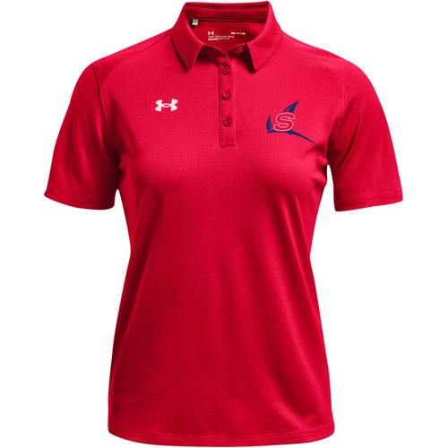 NSW Under Armour Women’s Tech Team Polo - Red (NSW-204-RE)